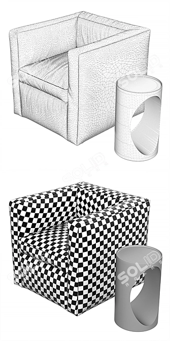 Bubble Dream Side Table 3D model image 3