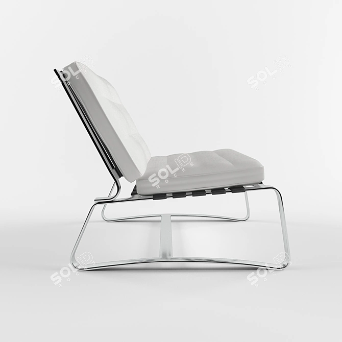 Dordoni Loungechair: Sleek and Stylish 3D model image 3