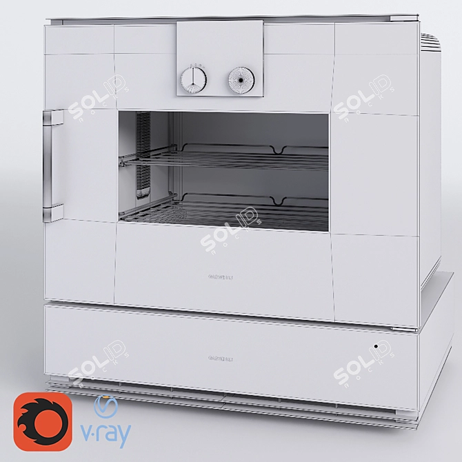 Gaggenau BSP250 + WSP221: Unrivaled Culinary Excellence! 3D model image 3