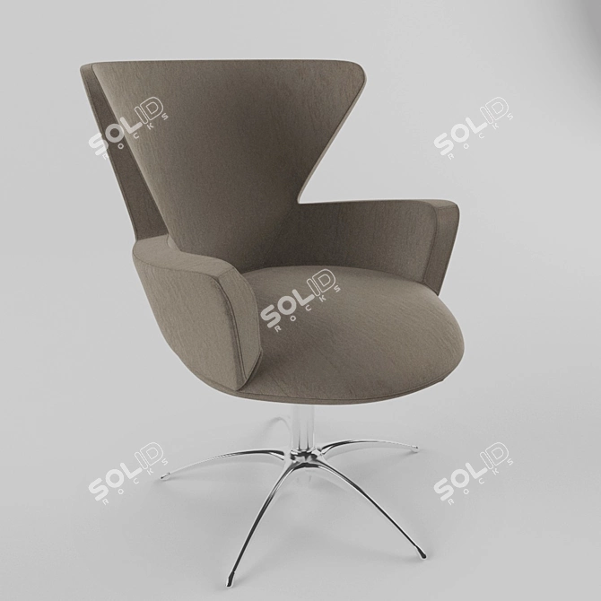 Elegant Bealtfull Armchair 3D model image 1