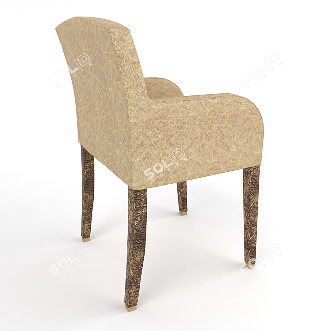 Elegant Figaro Chair by Armani 3D model image 2