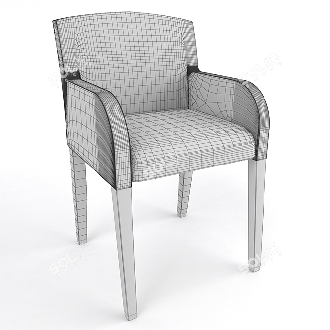 Elegant Figaro Chair by Armani 3D model image 3