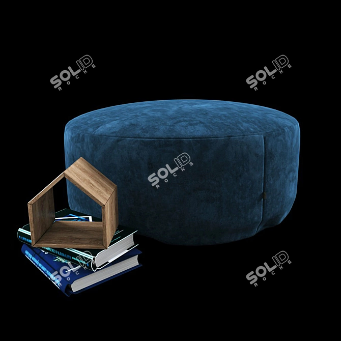 Elegant Decor Pouf 3D model image 1