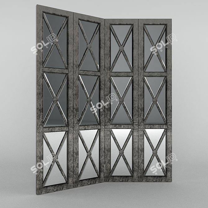 Ornamental Privacy Screen 3D model image 1