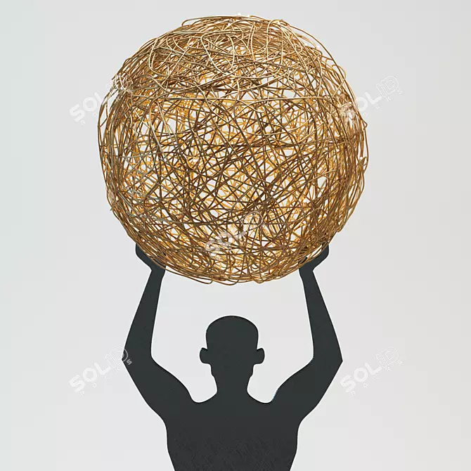 Ethereal Glow - Uomo della Luce 3D model image 2