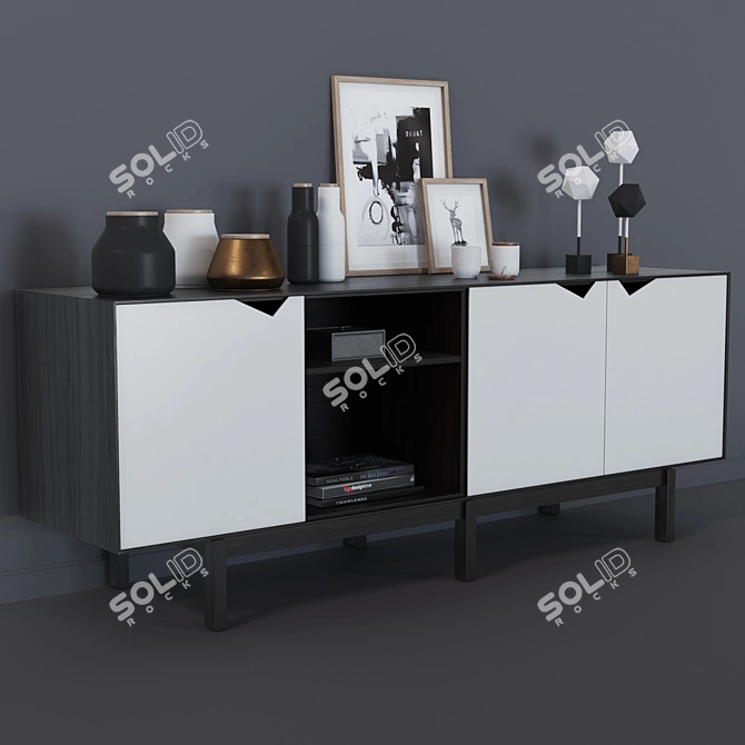 Chic Home Decor Set 3D model image 1