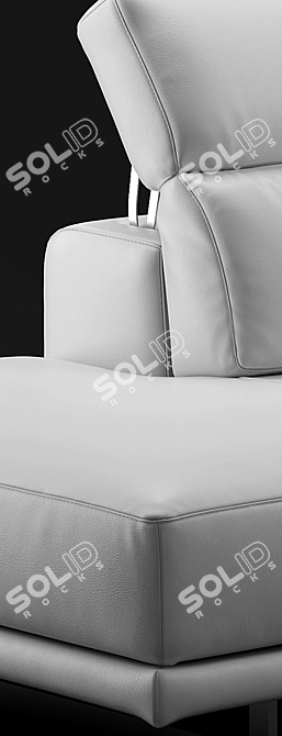 Elegant Natuzzi Borghese Sofa 3D model image 3