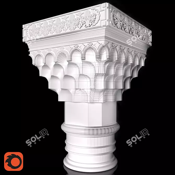 Modern Capital 3D Model 3D model image 1