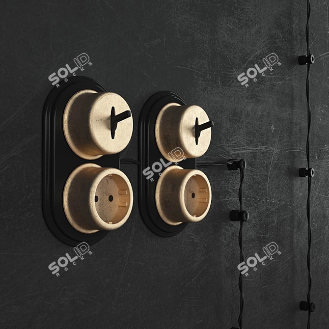 Vintage Loft Switches 3D model image 1