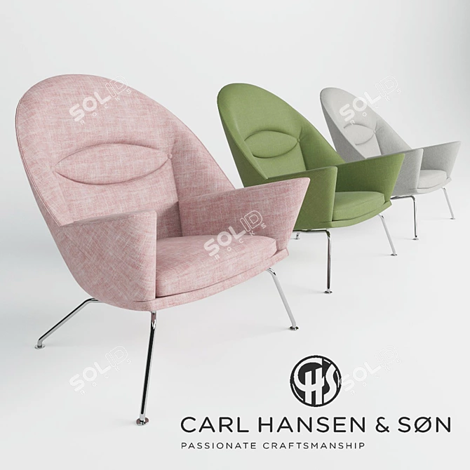 Oculus Chair: A Fusion of Style and Comfort 3D model image 1