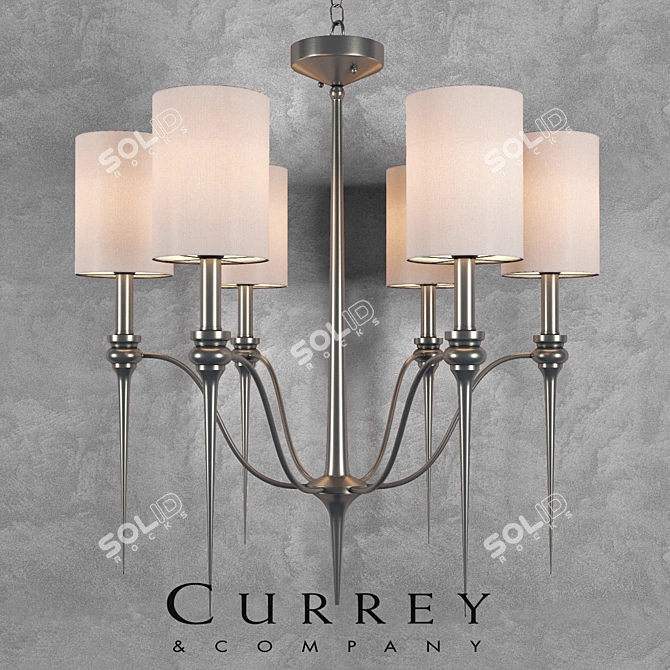 Elegant Chadbury Chandelier 3D model image 1