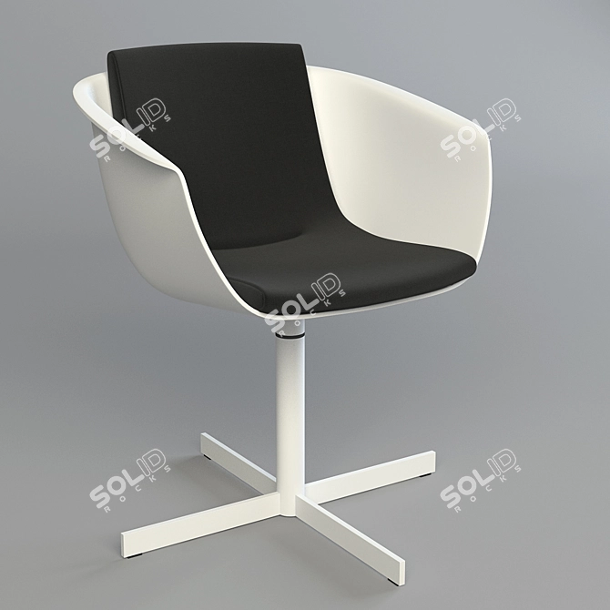 Elegant Poliform Strip Chair 3D model image 1