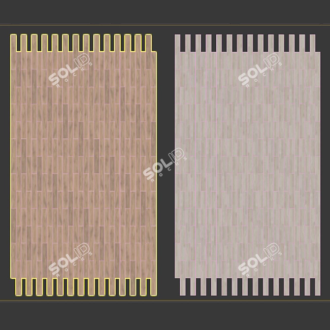 Krono Original Oak Solid Laminate Flooring 3D model image 2