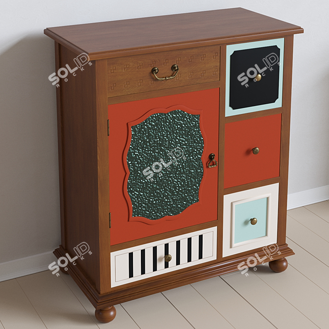 Birch Opulence Chest 3D model image 1