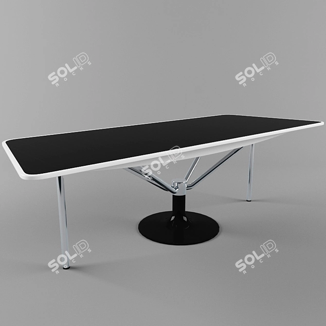 Vintage Space Odyssey Diner Table 3D model image 1