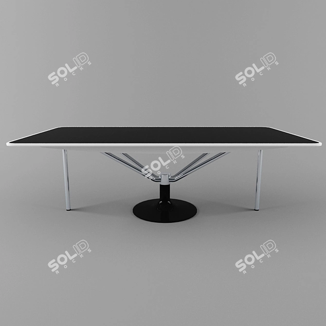 Vintage Space Odyssey Diner Table 3D model image 2