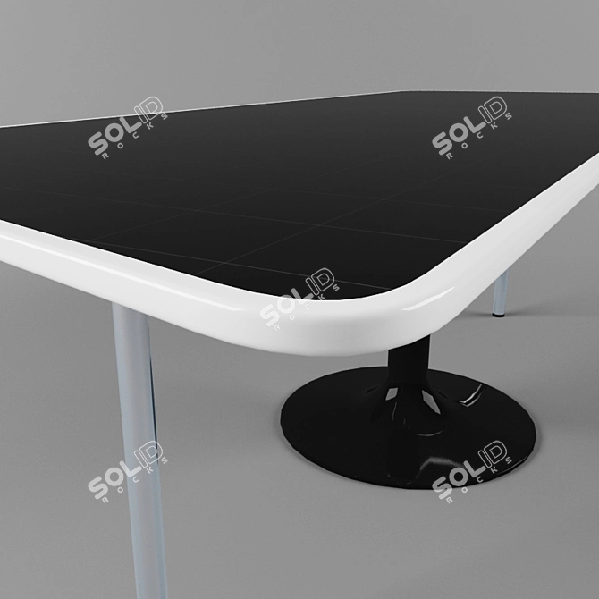 Vintage Space Odyssey Diner Table 3D model image 3