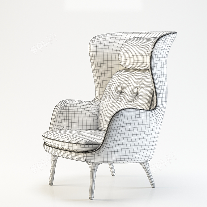 Elegant and Timeless Fritz Hansen RO 3D model image 3