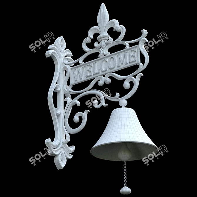 Sleek Doorbell: Model Ready for Smoothing & Texturing 3D model image 3