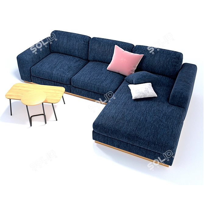 Bolia Sepia 3-Seater Sofa: Exquisite Comfort & Style 3D model image 2