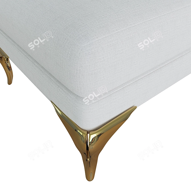 Elegant Contour Daybed by Paul Mathieu 3D model image 2