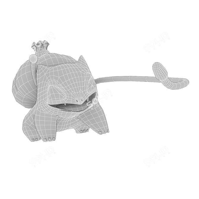  Kanto Bulbasaur: The Evolving Pokemon 3D model image 3