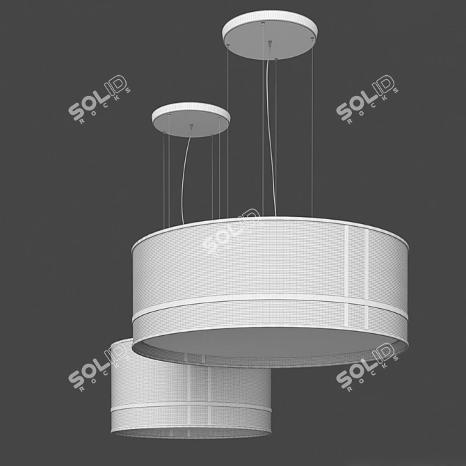 Elegant Fendi Casa Pendant Lighting 3D model image 3