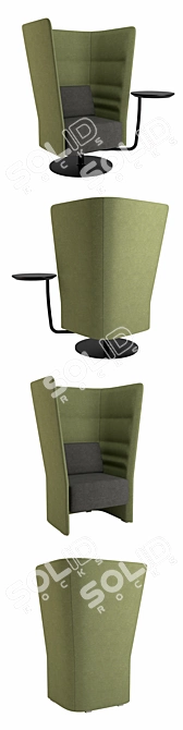 Elevated Comfort: Sitland Cell128 Armchair 3D model image 2