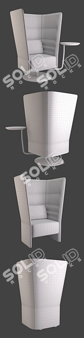 Elevated Comfort: Sitland Cell128 Armchair 3D model image 3