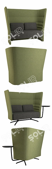 Modern High-Back Sofa: Sitland Cell128 3D model image 2