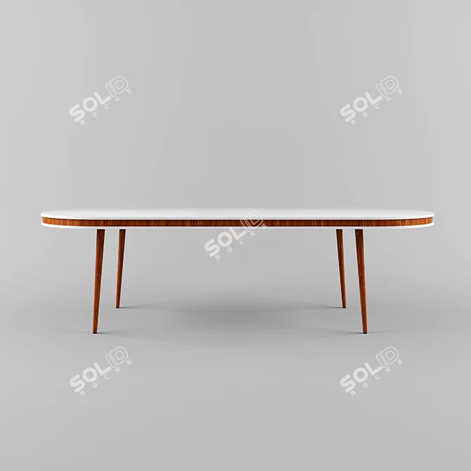 HUGO Extendable Dining Table 3D model image 3