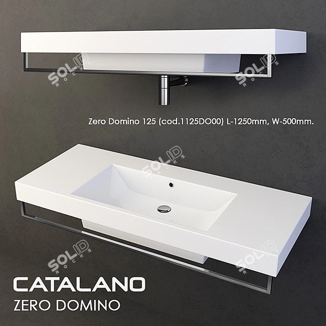 Catalano Zero Domino Washbasin Set 3D model image 1