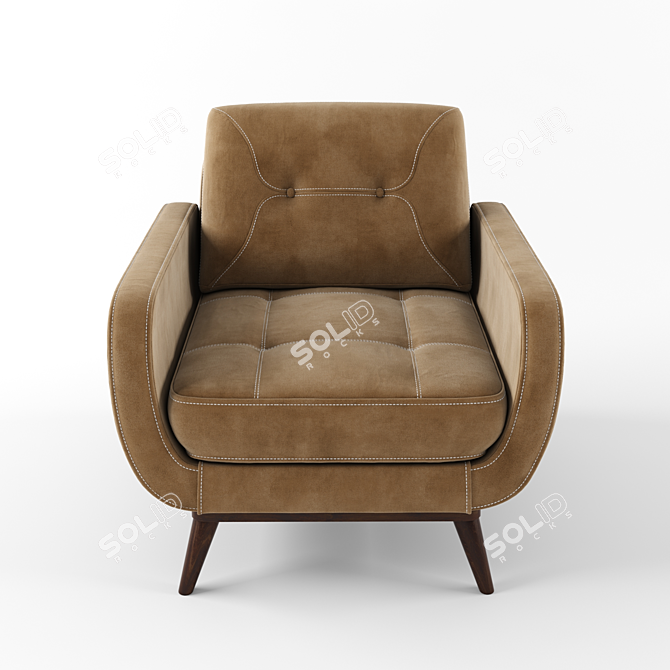 Nill's Pralin Armchair - Luxurious Comfort 3D model image 2