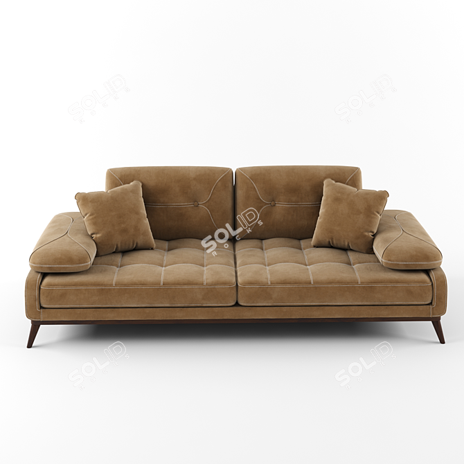 Cozy Pralin Sofa 3D model image 2