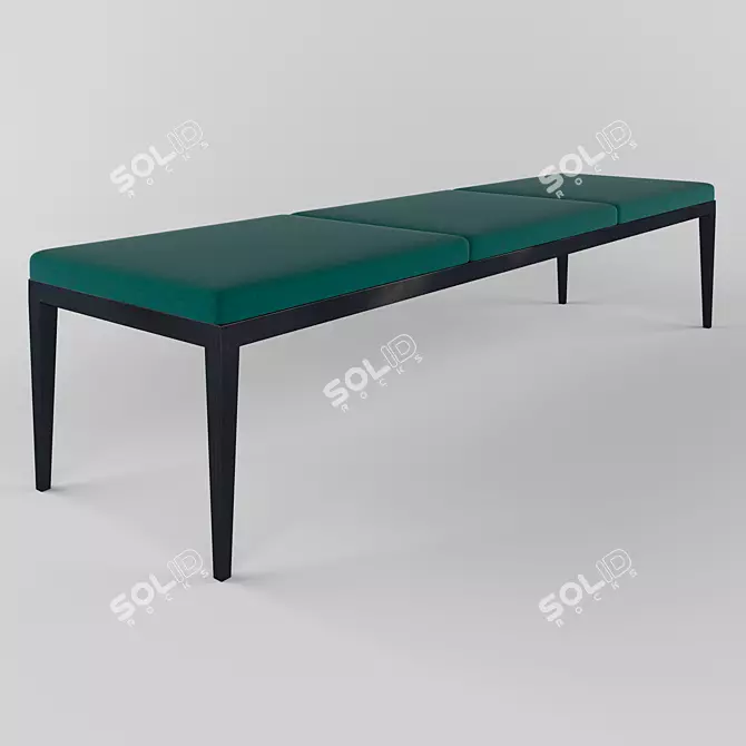 Bridge-Inspired Ottoman: Homemotions 3D model image 1