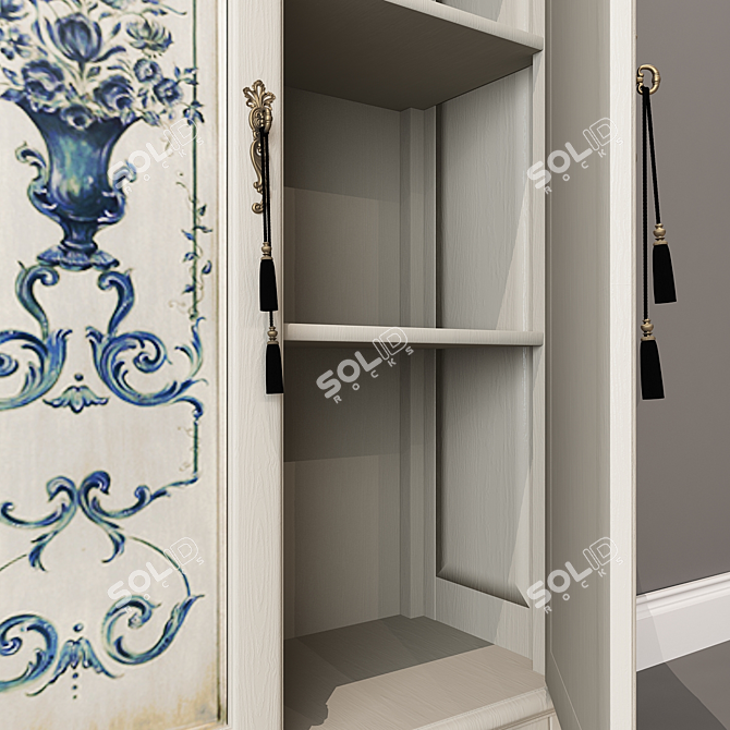 Vintage Chic Wardrobe 3D model image 3