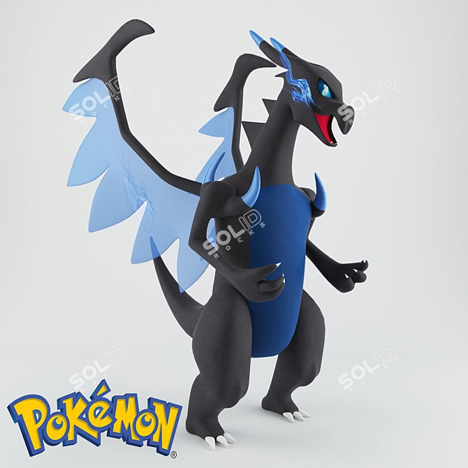 Fiery Dragon Pokemon: Charizard 3D model image 1