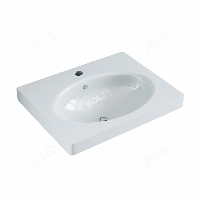 Sanita Luxe Next 60 Wash Basin 3D model image 1