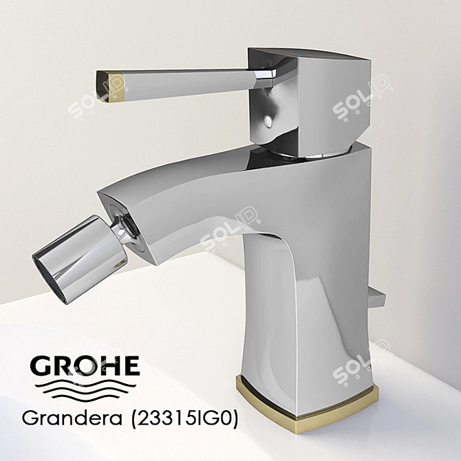Luxury Bidet Mixer: GROHE Grandera 3D model image 1