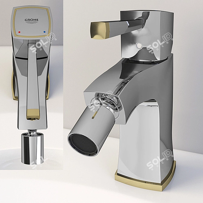 Luxury Bidet Mixer: GROHE Grandera 3D model image 2