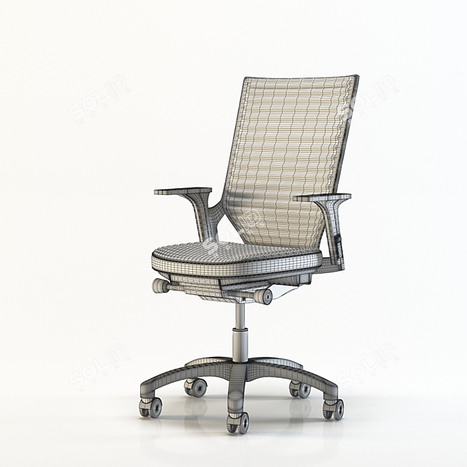 Topstar Autosynchron Office Chair 3D model image 3