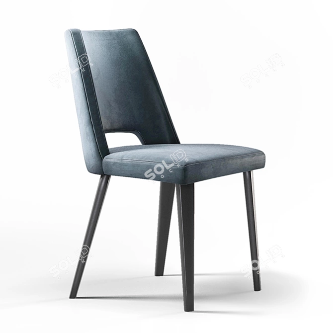 Gallotti & Radice Thea: Sleek and Stylish Seating 3D model image 1