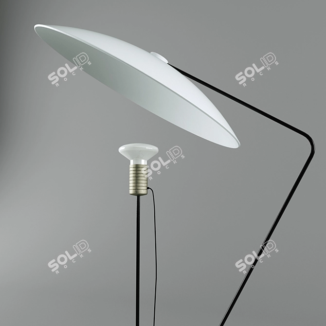 Sleek Solveig Floor Light 3D model image 2