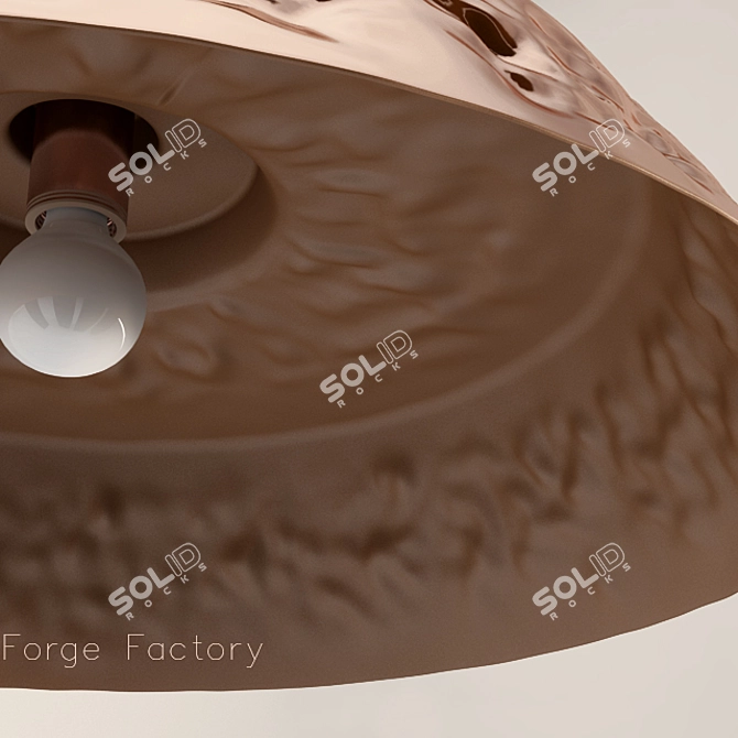 Cosmo Copper Pendant Light 3D model image 2