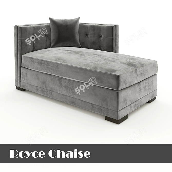 Contemporary Royce Chaise: Elegant and Comfortable 3D model image 1