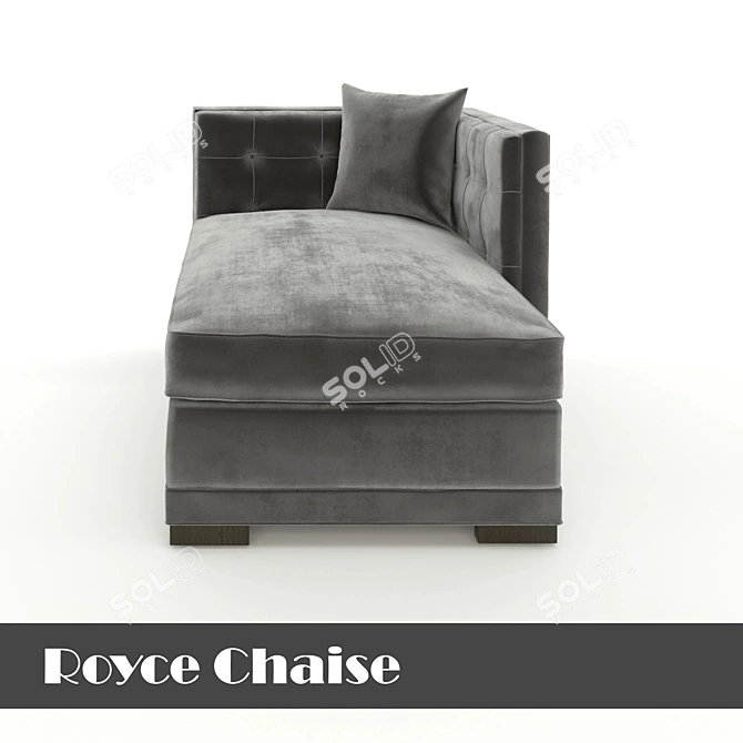 Contemporary Royce Chaise: Elegant and Comfortable 3D model image 2