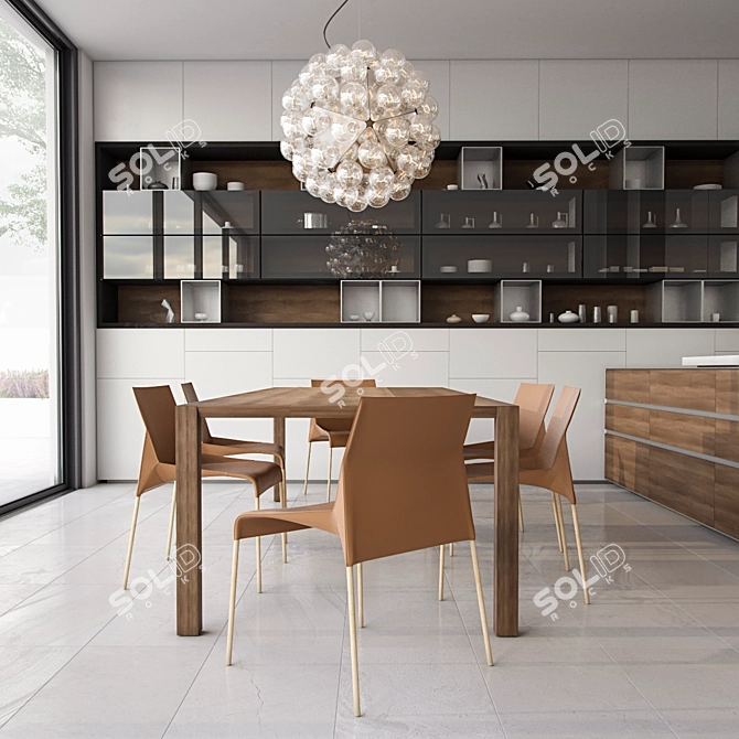 Varenna Phoenix Kitchen: Modern Design 3D model image 2