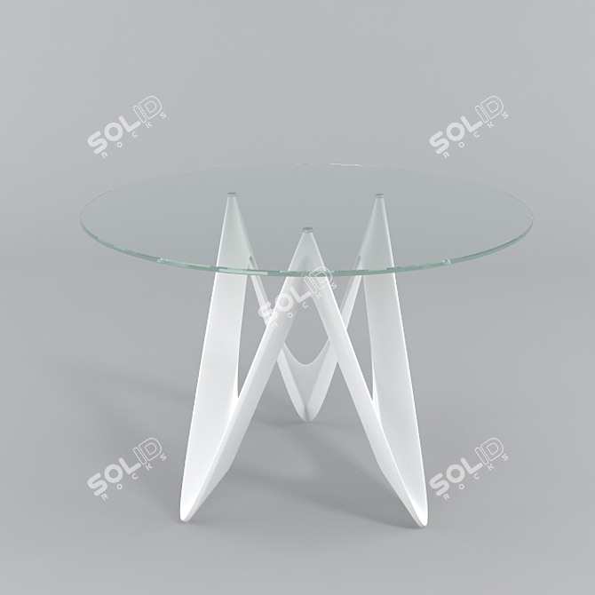 Prismea Glass Table 3D model image 1