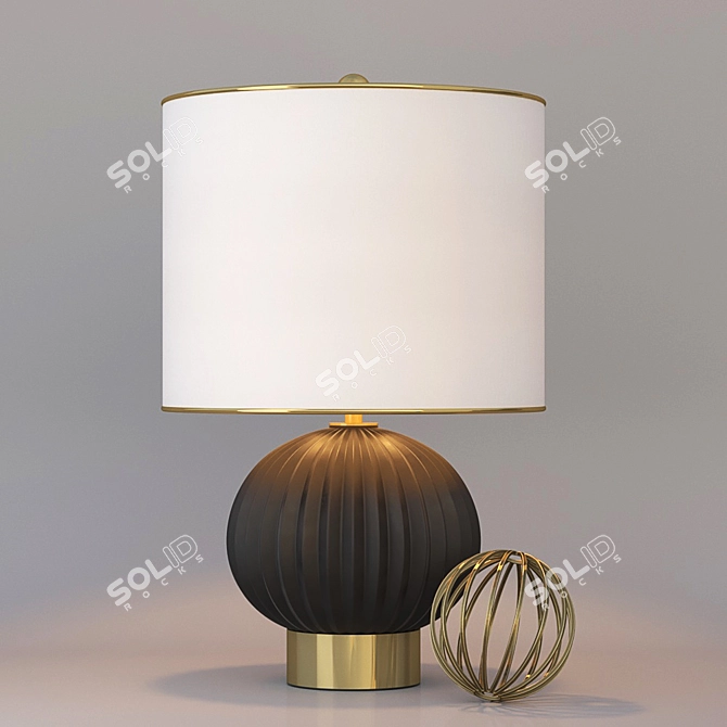 Elegant Caprice Table Lamp 3D model image 1
