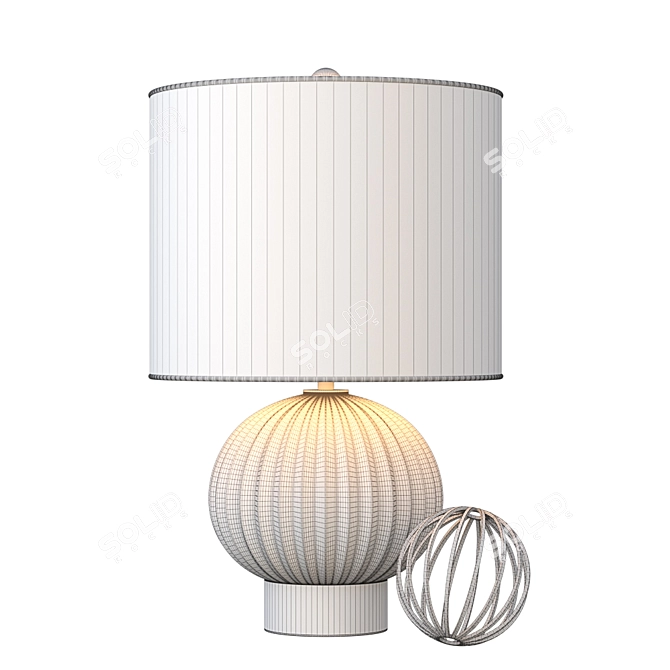 Elegant Caprice Table Lamp 3D model image 2